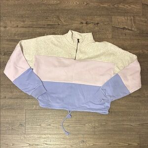 American Eagle Ahh-Mazingly Soft Cropped Sweatshirt - Size: Xsmall